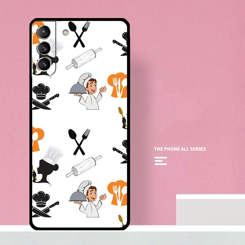 Cooking Chef Knives Phone Case For Samsung Galaxy S25 S26 Ultra S20 S21 S22 S23 S24 S10 Plus S25 FE Cover Coque