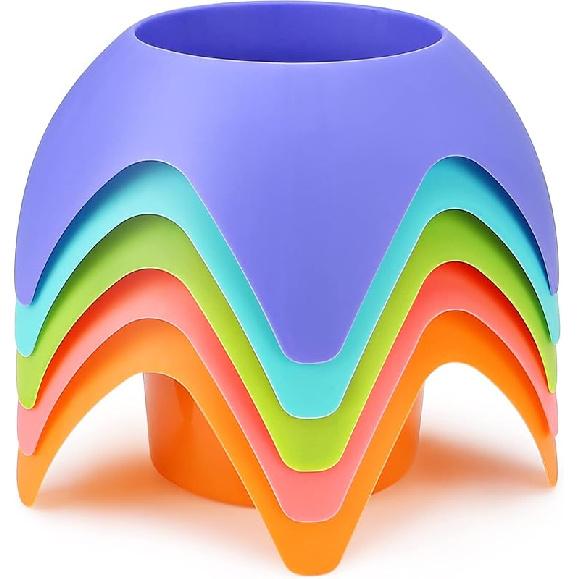 8-Pack Beach Sand Coasters Drink Cup Holders - Must-Have Accessories for Women, Adults, and Families On Beach Vacation - Multicolor