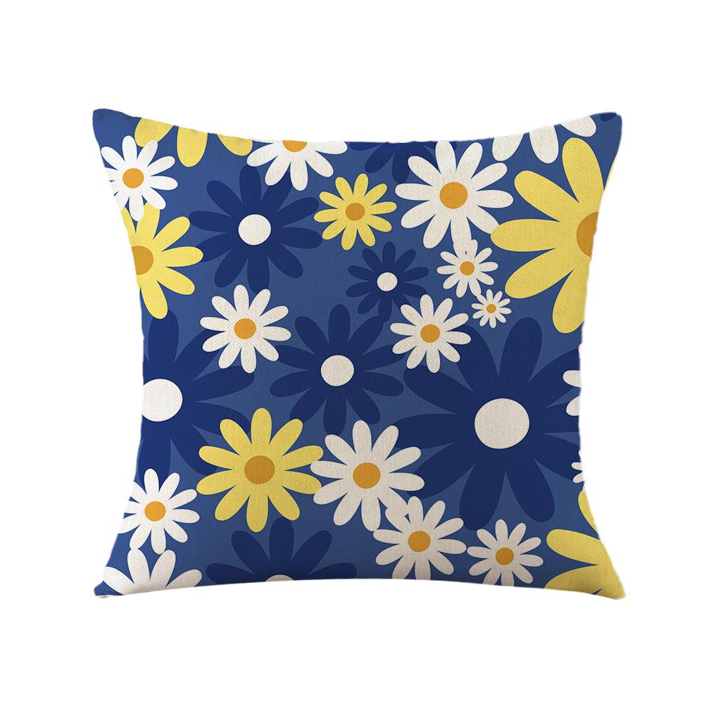 Spring Pillow, Daisy Pillowcase, New Printed Pillow, Office Sofa Pillowcase