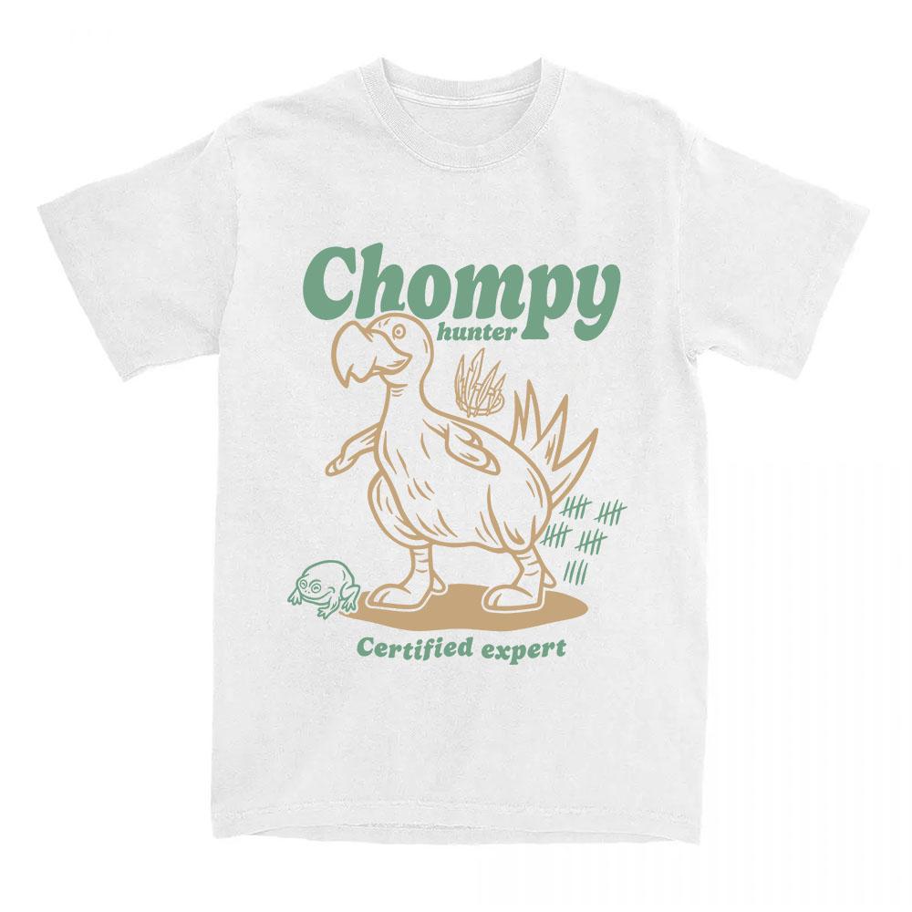 OSRS Chompy Hunter Print Tees Game Old School RuneScape Design Graphic Merch Short Sleeve Cotton T-shirt Casual Shirt XS белый
