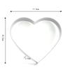 5-Piece Stainless Steel Heart Cookie, Vegetable & Fruit Cutter Set - Valentine's Day Special