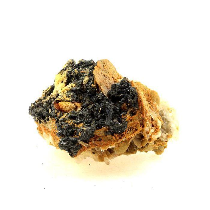 Pierres et Minéraux. Siderite, Bournonite, Quartz. 1926.5 ct. Saint-Pierre-de-Mésage, Isère, France.