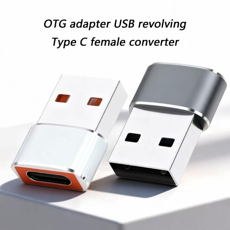 Metal USB To Type C OTG Adapter Easy Installation Plugs and Play For Mobile PC Accessories Rapid File Transfer 480Mbps