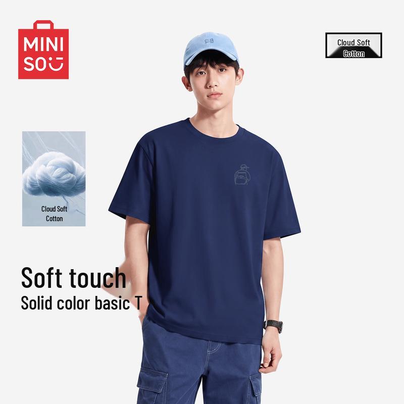 MINISO Men s Relaxed Fit Crew Neck T-Shirt XL
