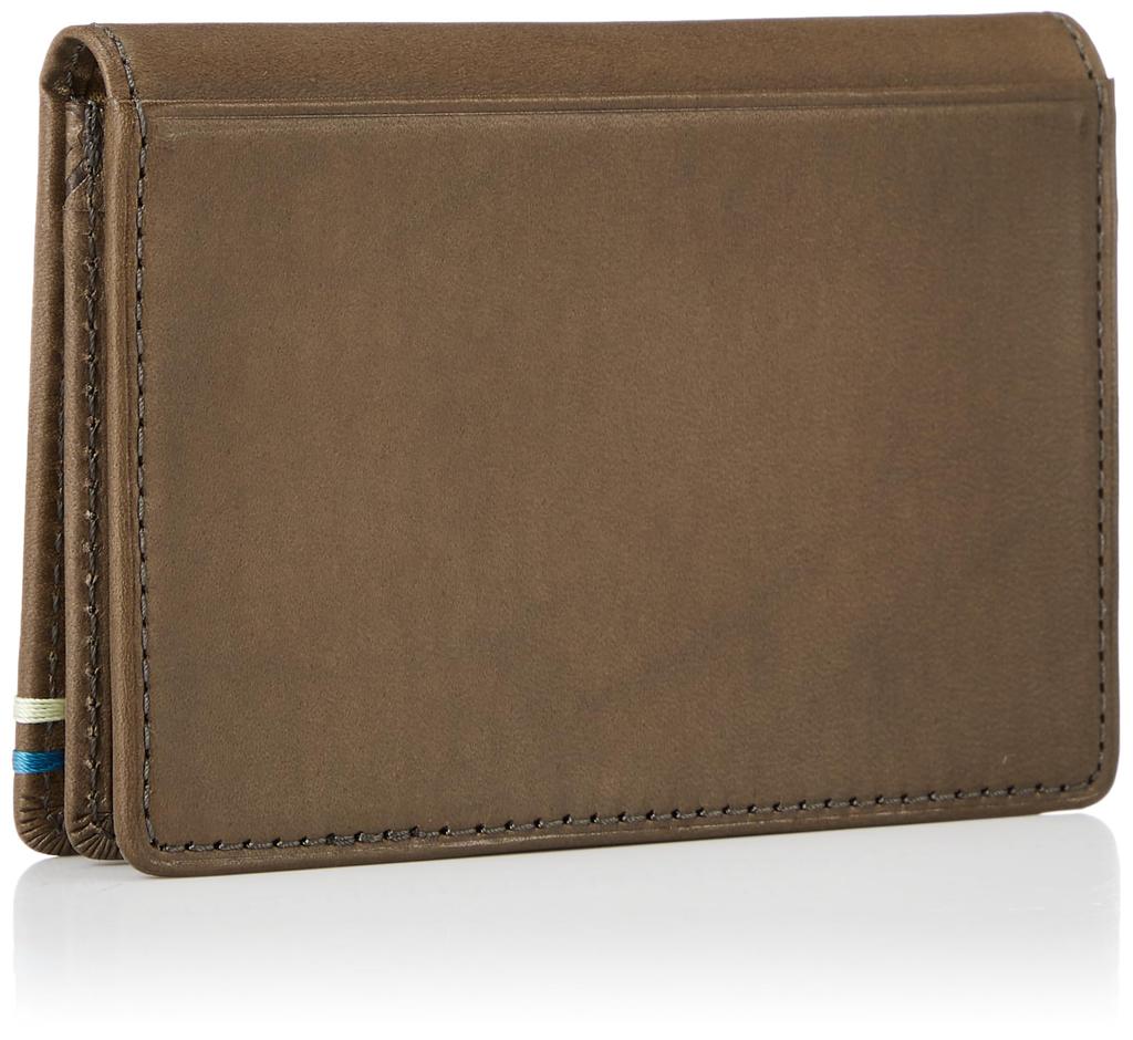 Katharine Hamnett London VEGA Business Card Made of Premium Japanese Cowhide Antique Organic Holder, Leather, Style, Cotton, 490-52101, Brown,