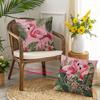 1/4pcs Tropical Flamingo Throw Pillow Covers Pink Jungle Botanical Decorative Pillow Cases for Home Sofa Bedroom Living Room