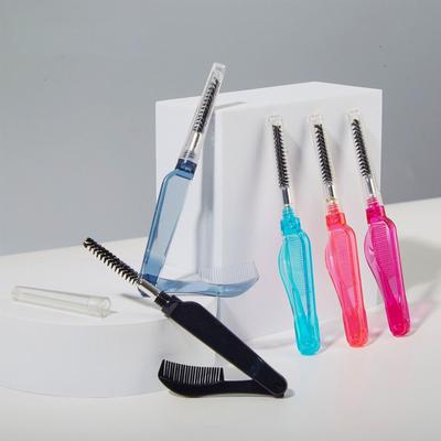 1 Stück Doppelzweck Doppelkopf Edelstahlkamm Wimpernkamm Augenbrauenkamm Make-up Mascara Pinsel Wimpernbürstchen für Make-up Werkzeuge