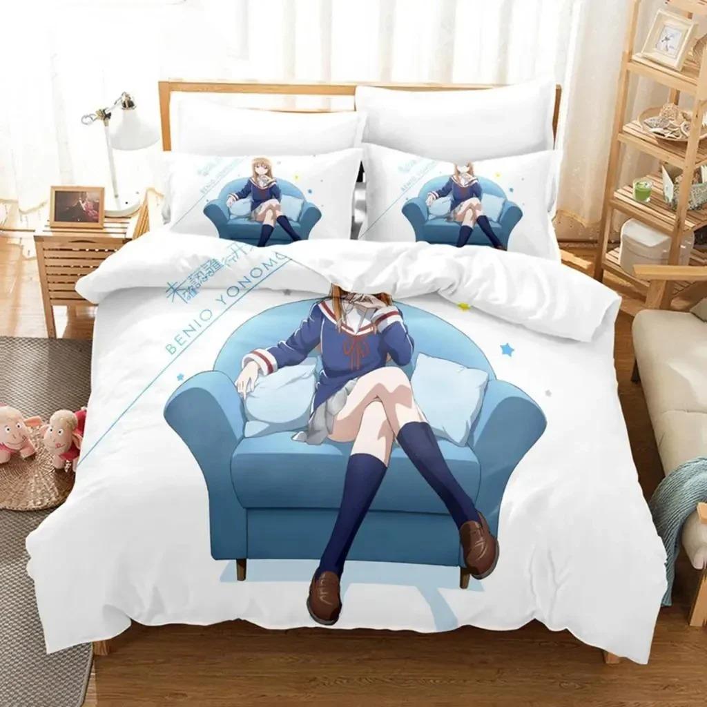 Anime Verlobt mit dem Unbekannten Bettwäsche-Set für Jungen und Mädchen, Twin Queen Size, Bettbezug, Kissenbezug, Bett, Kinder, Erwachsene, anpassbar