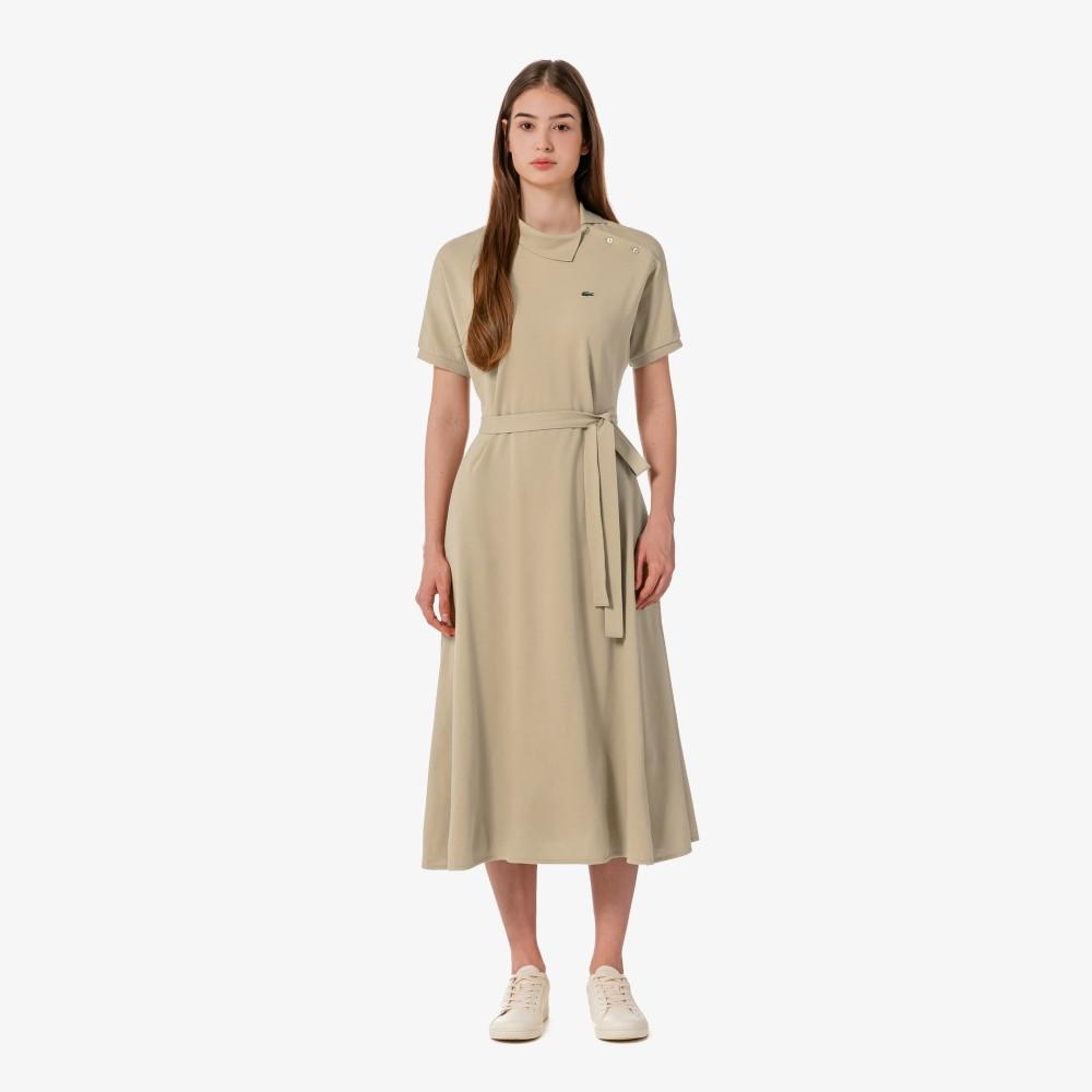 [Lacoste] Women's Diagonal Placket Polo Dress EF508E-56G02S