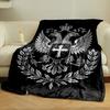 Regal Double-Headed Eagle Emblem print blanket soft and cozy perfect for the living room bed sofa or a nap,gift