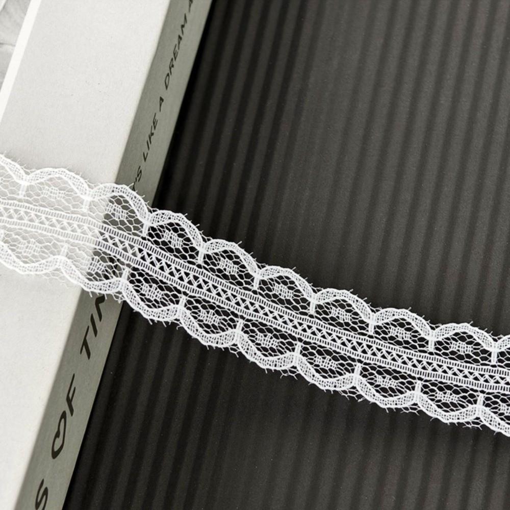 50 Meter Hohlmuster Weißes Spitzenband Weiße Farbe DIY Spitzenband Zum Geschenkverpacken