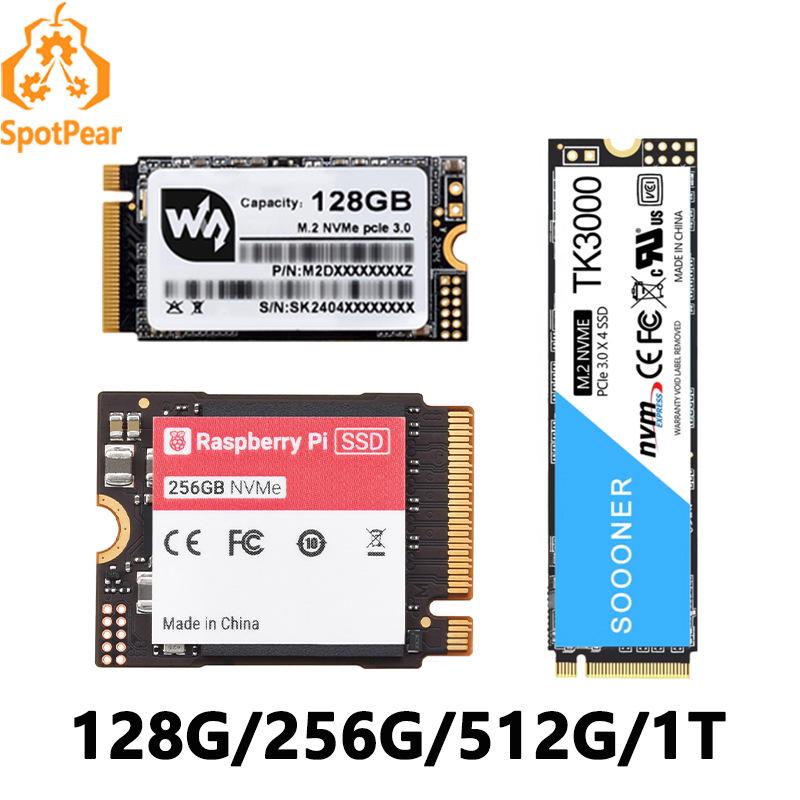 

Raspberry Pi 5 PCIe M.2 NVMe SSD 2280/2242: Твердотільний накопичувач 128 ГБ/256 ГБ/512 ГБ/1 ТБ