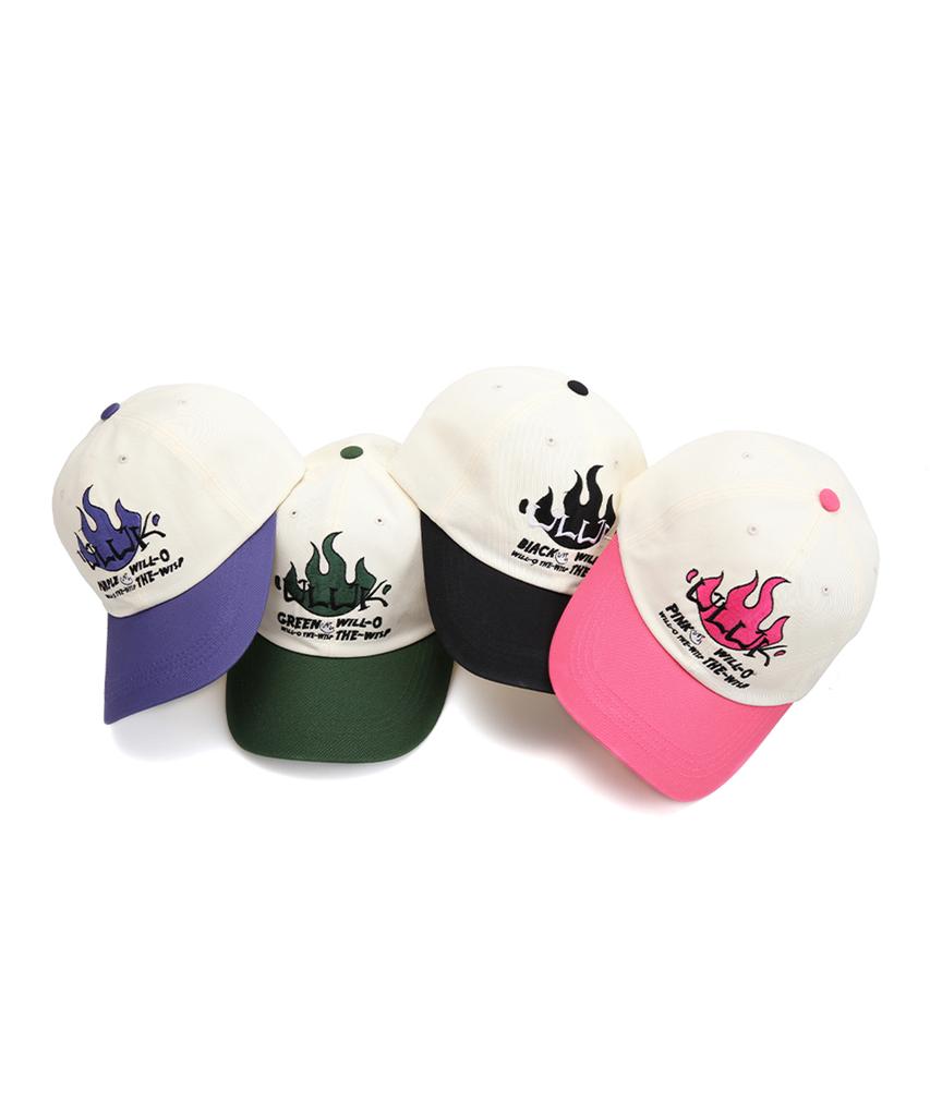 ULUK Will O' The Wisp Embroidered Cotton Color Block Ball Cap_Purple