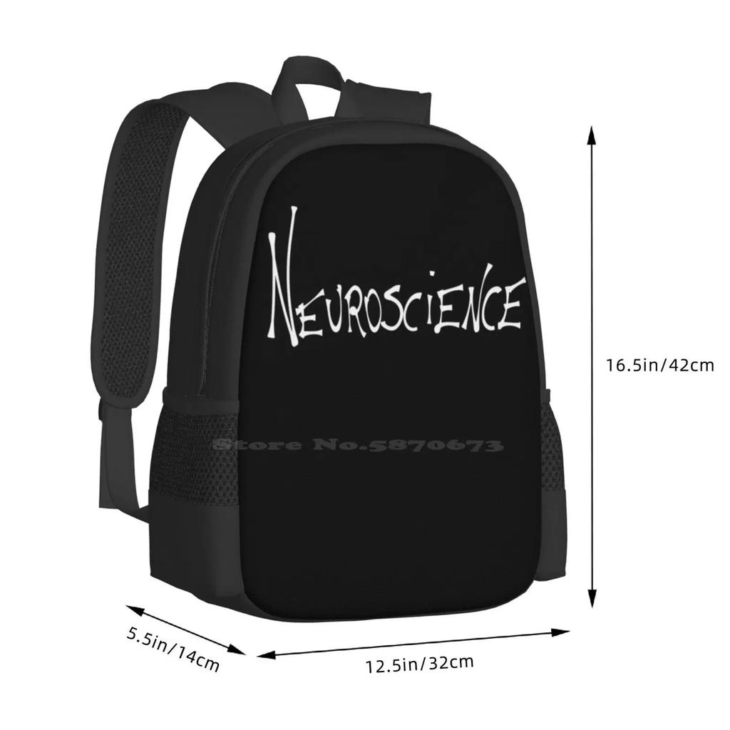 Neuroscience Hot Sale Backpack Fashion Bags Human Consciousness Mind Neurosciences Scientific Handwritten Biological Sciences