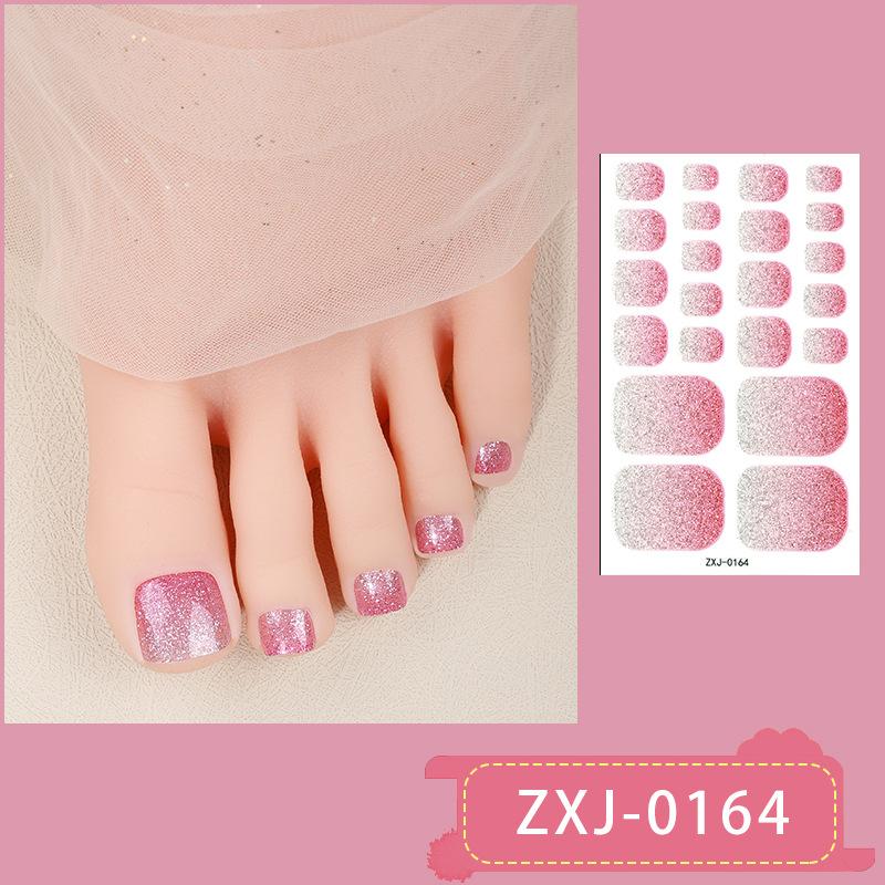 Glittery Nail Stickers, Gradient Cat-eye Toenail Stickers, Waterproof Nail Stickers That Brighten Skin Tone