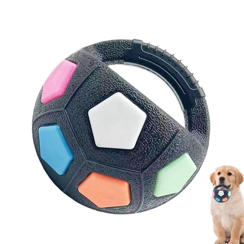 1pc Football Tennis Ball Shaped Dog Toys Durable Teething Relief to Accompany Outdoor Pet Training Squeak Toys