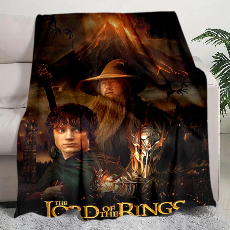 1PC The Lord of the Rings blanket, all-season lightweight home office outdoor nap multifunctional blanket, Christmas gifts