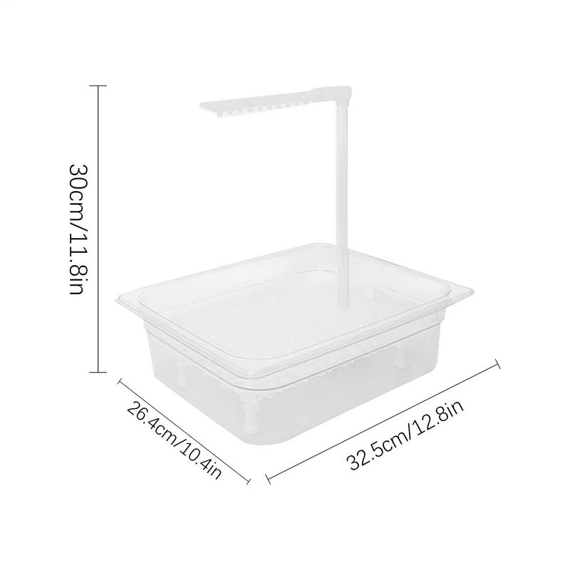 Vogel Badebecken Duschbox Automatische Papageienbadewanne Mehrzweck-Vogelbadewanne mit mehreren Wasserhähnen für Wellensittichreinigung