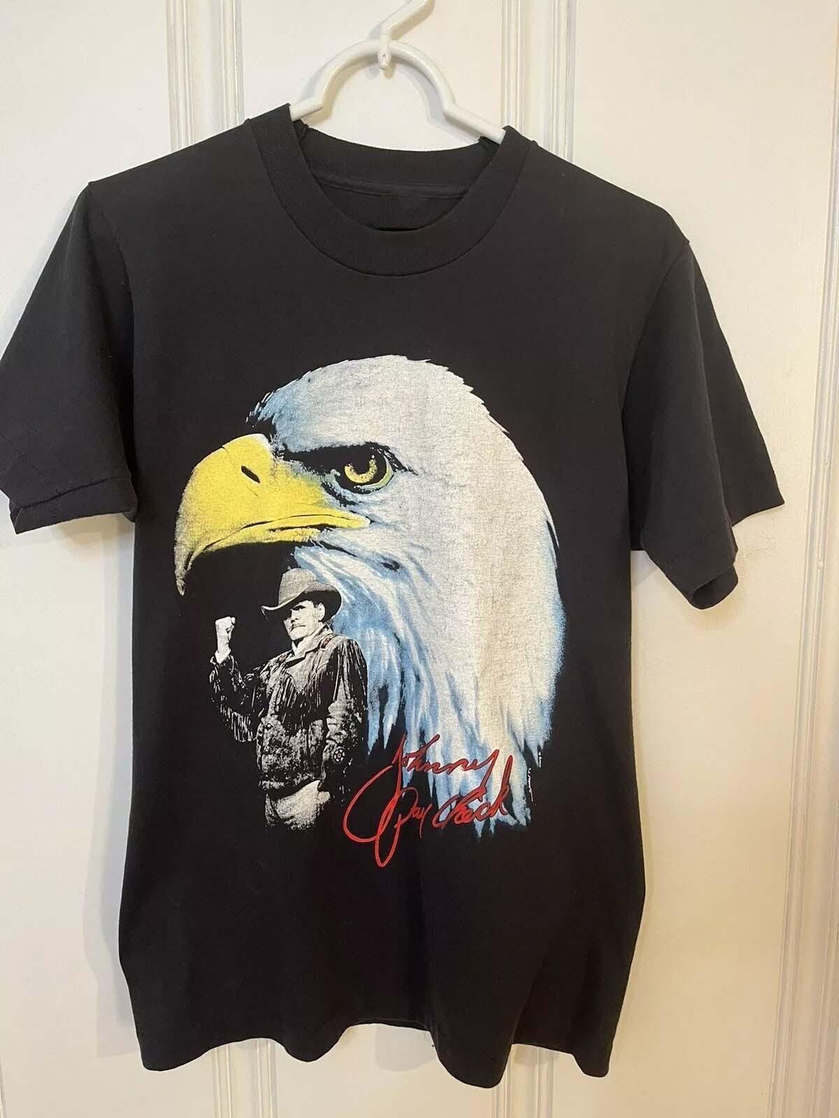 Rare 1990s Johnny Paycheck L Tour Shirt Tee Outlaw Country 2SIDE KK1131 M