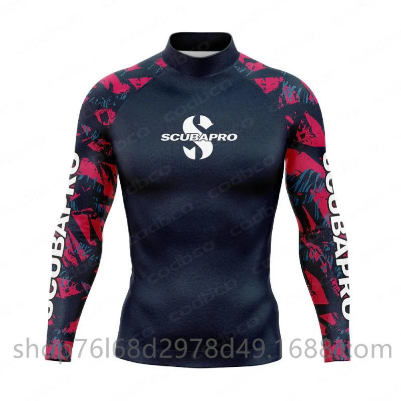 SCUBA Surfing Wear Outdoor Sunscreen Snorkeling Swimwear Long-sleeved Split Top Quick-drying Diving Suit Support
