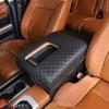 Für Toyota Tundra 2007-2021 PU-Leder Auto Innenraum Mittelkonsolenabdeckung Armlehnenbox Schutzabdeckung Zierleiste Innenraumzubehör