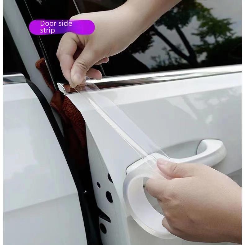 Transparent Anti-Slip Car Threshold Stickers - Invisible Welcome Pedal & Trunk Protective Strips