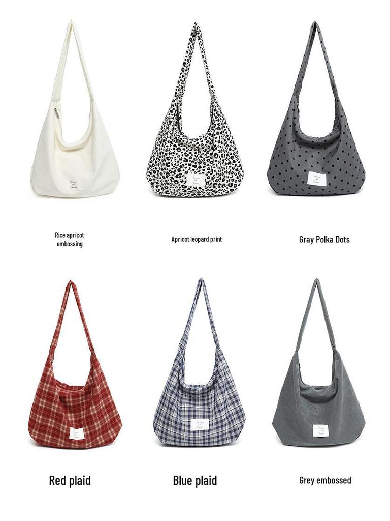 2025 Leopard Print Canvas Tote Bag: Large Capacity, Niche Design, Shoulder Bag for Women