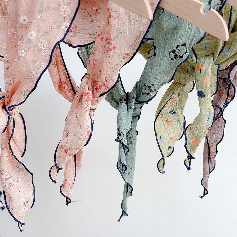 Summer New Triangle Soft Neck Protection Scarf Children's Cute Small Scarf Parent-child Small Scarves