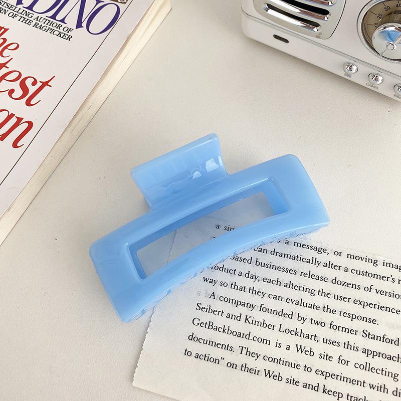 Korean Women Girls Plastic Hair Claws Hair Clips Headwear Large Size Hairpin Crab Barrette Fashion Ornament Hair Accessories