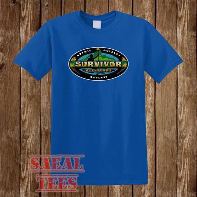 Survivor All Stars TV Show Men's Blue Size S-5XL
