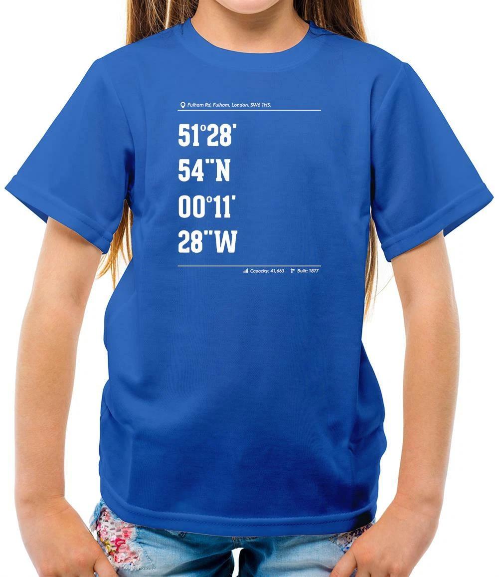 

Stadium Coordinates The Blues - Kids T-Shirt - Chelsea - Football - Team - Fan 110