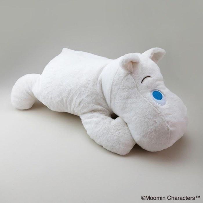 Moomin Relaxation Hugging Pillow Plush Toy, Approx. 52cm, Off-White