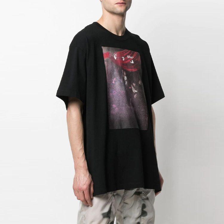 OFF WHITE Sprayed Caravaggio S/S Over Tee OMAA038S21JER0051001