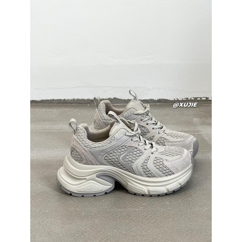 Small Thick-soled Leather Dad Shoes for Women's Summer New Casual Fashion Versatile Height Increase Sports Breathability