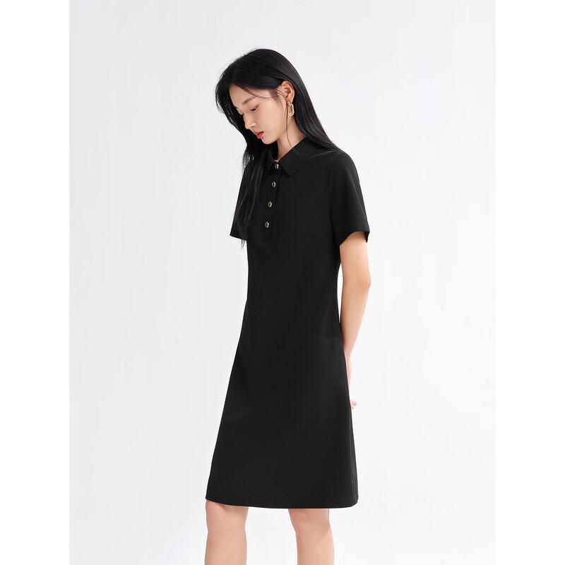 Elegant French Style Lapel Waist-Cinching Dress