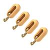 4pcs Self Adhesive Hooks Multipurpose Modern Minimalism Style Punch Free Strong Load Bearing Wall Coat Hooks Nature