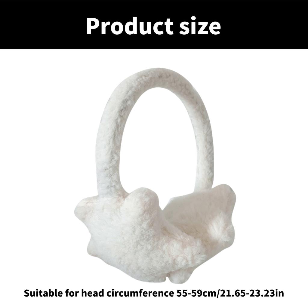 Plush Star Ear Muffs for Cold Weather Fashion Ear Protective Ear Warmers Thick Ear Muff for Winter Wear Skiing Hiking