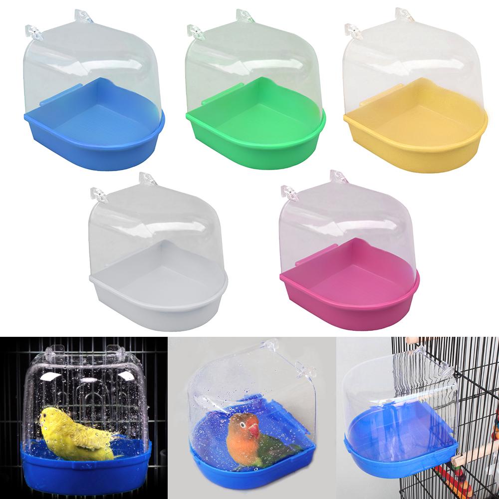 Buy Creative Small Bird Water Bath Tub for Pet Birds Cage Hanging