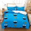 Cool Lovely Cartoon Monster Cookie Pattern Bedding Set 1 Duvet Cover + 2 Pillowcases HD Digital Print Bed Linen