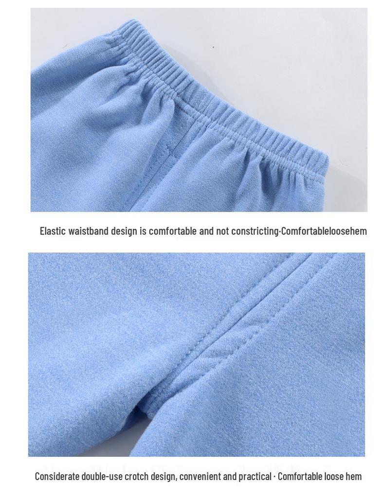 Kids' Cashmere Silk Set - Soft, Thickened Warm Underwear for Toddlers, Boys & Girls; Perfect Autumn Base Layer Top & Bottoms.