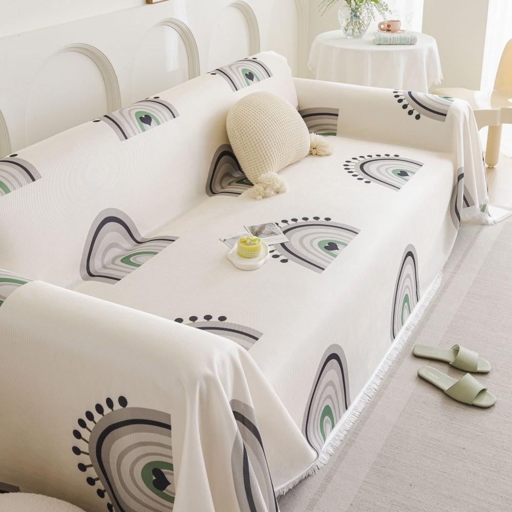Living Room Sofa Mat Throw Blankets  Summer Ice Silk Sofa Towel Camping Picnic Blanket Cover Sofa Cover
