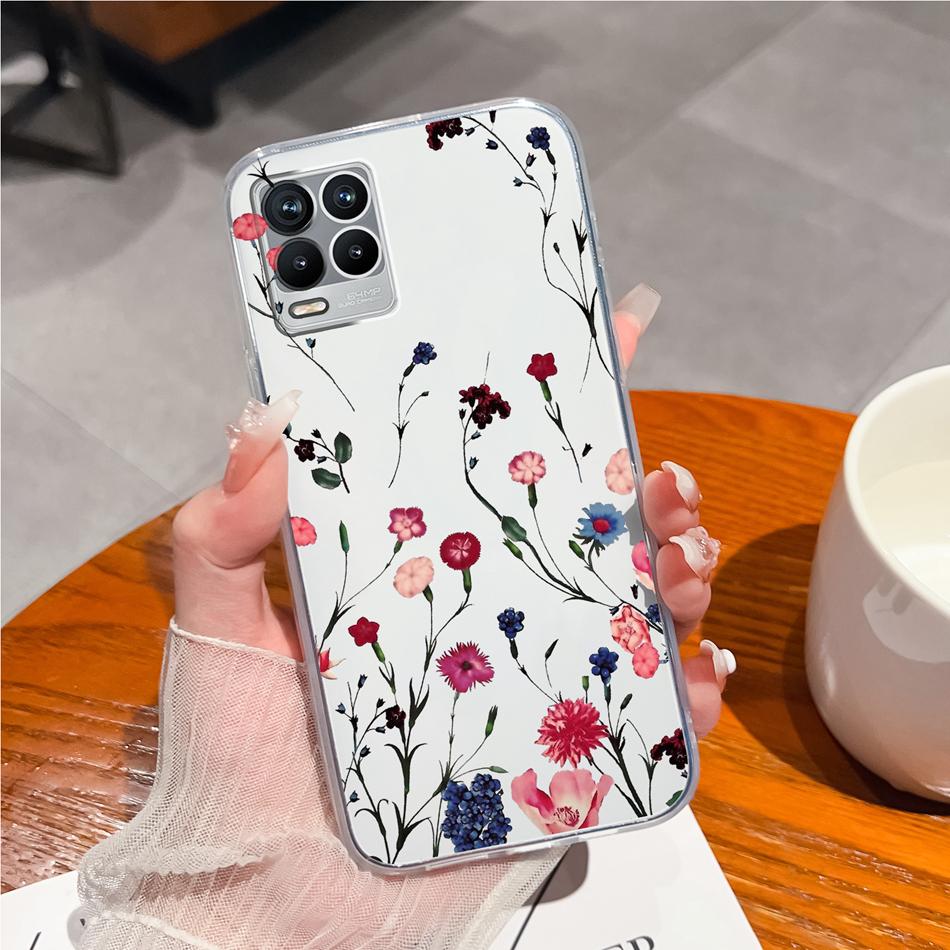 Für Realme 8 Pro Handyhülle Kreatives Tintenbild Weiches TPU Klares Silikon Anti-Drop Rückseite Für Realme8 4G 5G 8Pro Funda Capa