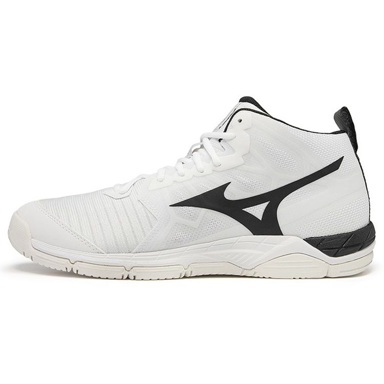 Mizuno Wave Super Sonic 2 Mid Cushioning Volleyball Shoes Unisex Shoes White Black V1GA204509 40