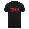 2025 Bsa Motorräder T-Shirt Herren Sommer Kurzarm Baumwolle Bsa T-Shirts Oberteile Herrenbekleidung Mode Grafiken Oberteile T-Shirt