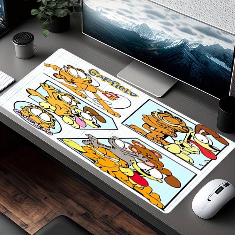 Garfield Print Mouse Pad, for Keyboard Pad Laptop PC Mat for Office Home Use, Desk Decor, Perfect Birthday Gift for Gamers