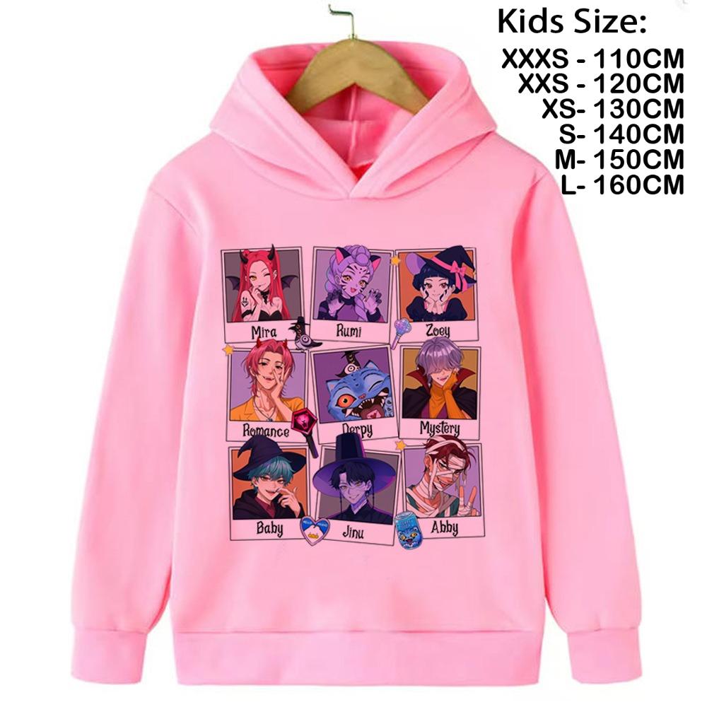 Kpop Demon Hunter Saja Boys Sweatshirt Autumn Winter Sport Hooded Fashion Casual Round Y2K Cosplay Clothing