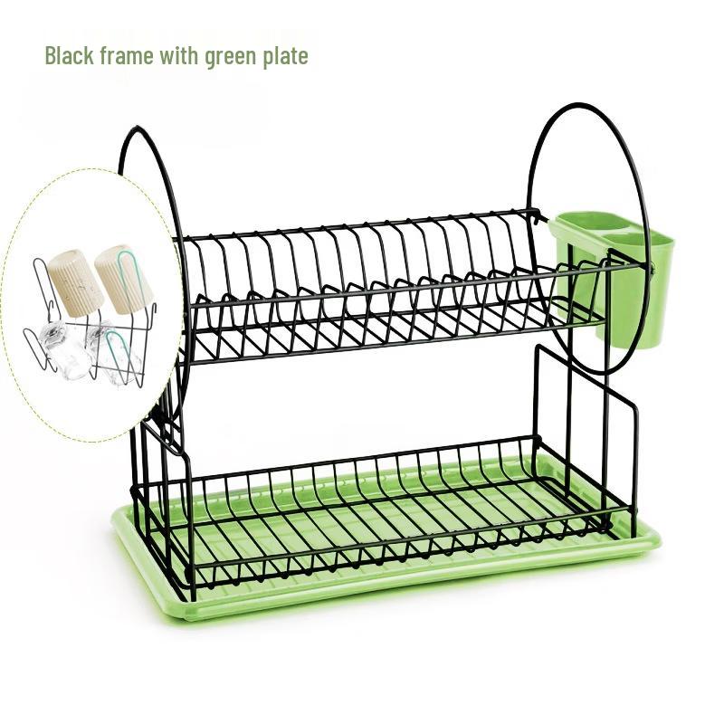 

Nordic Foldable Double-Layer Kitchen Dish Drying Rack
