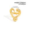 Ingemark Minimalism Irregular Heart Shape Finger Rings Women Vintage Geometric Chic Knuckle Ring Aesthetic 2026 New Year Jewelry