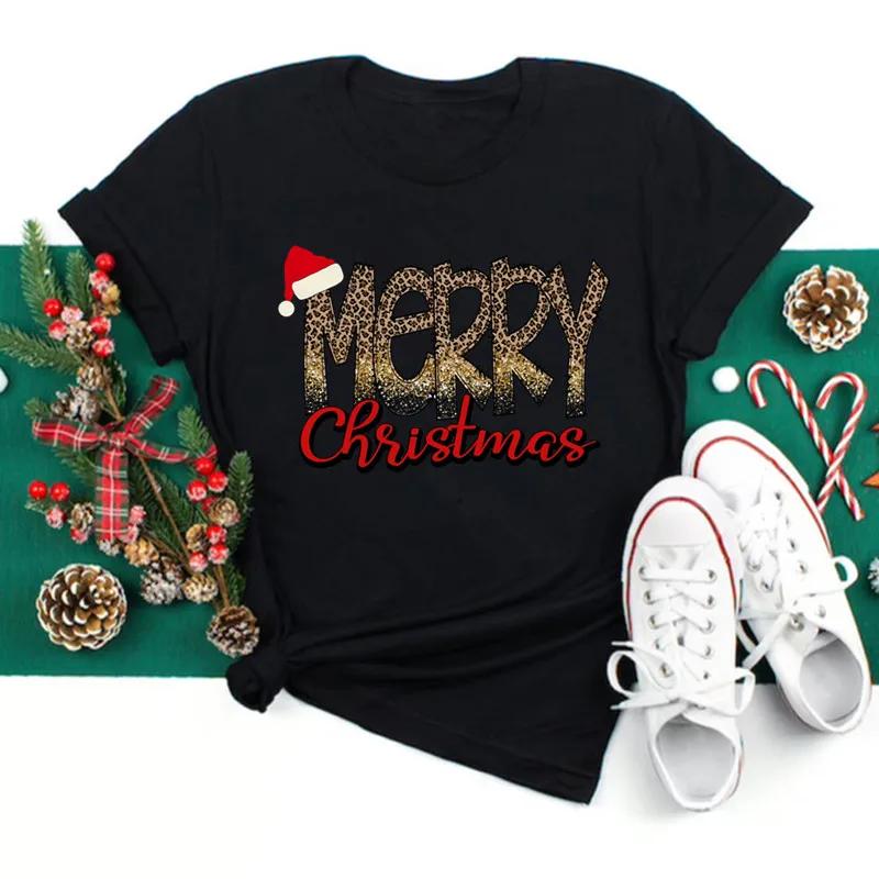 Just A Girl Who Loves Christmas Print Women Tshirts Cute FeUnisex Christmas Clothes New Year Party Tshirt