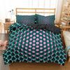 Honeycomb Duvet Cover Set Pink Geometry 3D Printed Bedding Set Polyester Cool Style Double Queen King Quilt Cover For Boys Adult